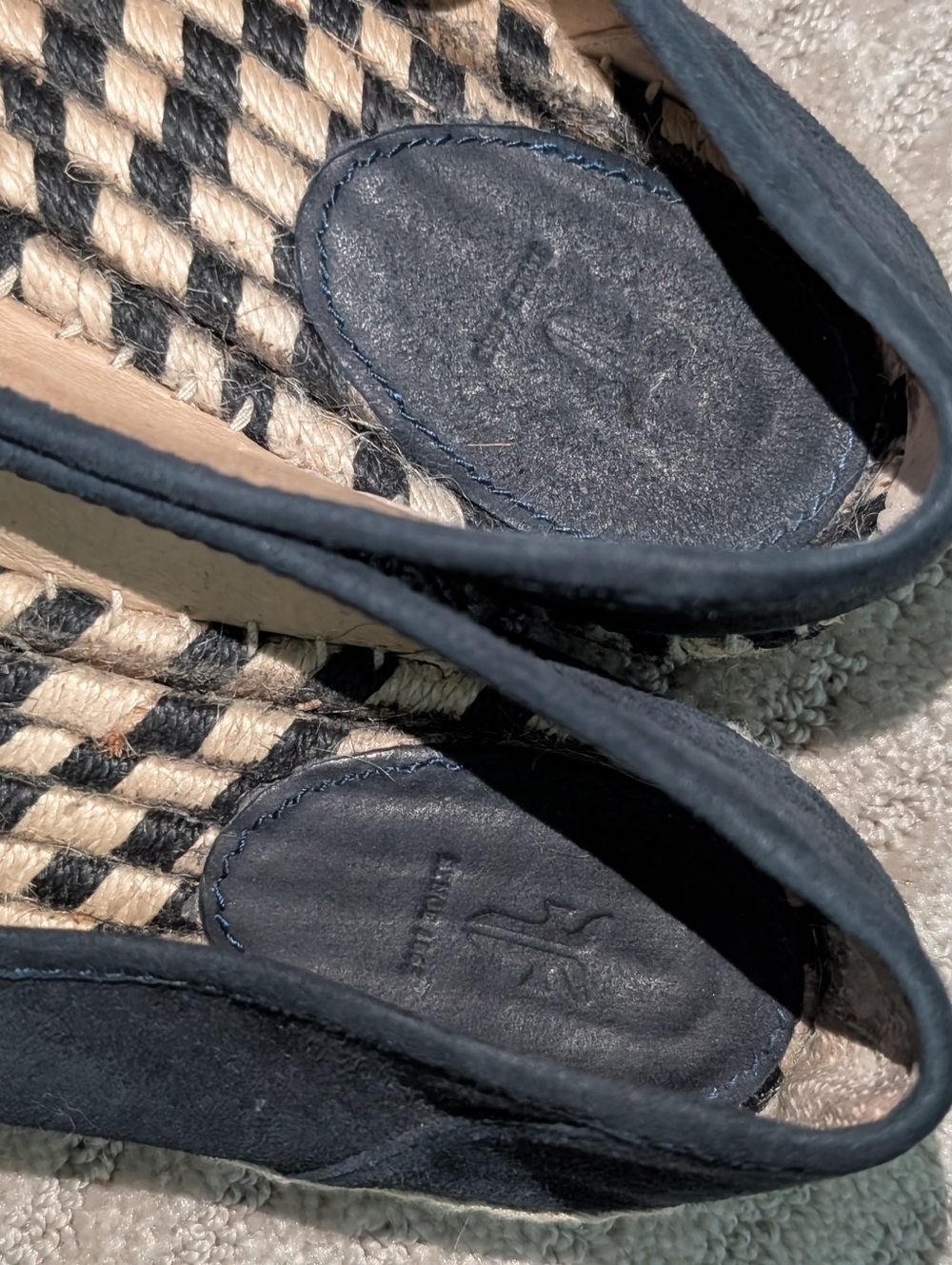 NWOB Frye Navy Suede Espadrilles 8 - Picture 3 of 6